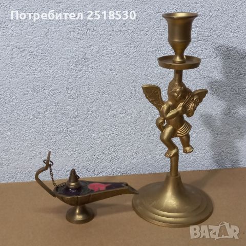 Свещник и лампа, снимка 1 - Декорация за дома - 45639593