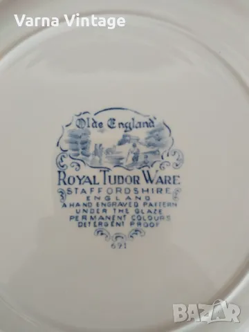 Колекционерска порцеланова чиния Ф25,2см. Royal Tudor Ware Англия., снимка 4 - Колекции - 48375262