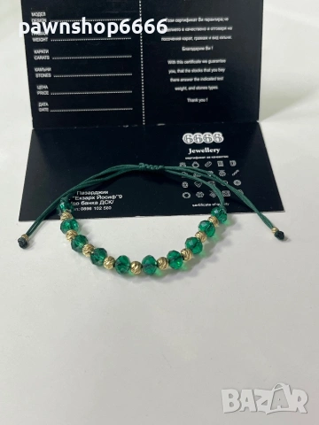 Гривна със златни елементи 14К / Златна гривна 14К, снимка 6 - Гривни - 53537183