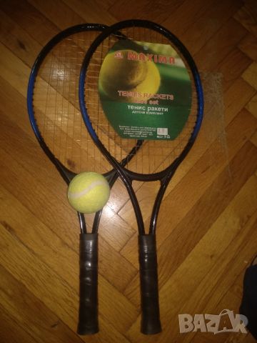 Комплект от 2 тенис ракети +топка,за деца, снимка 1 - Други - 46136256