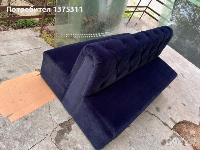 Двустранен диван от дамаска полиестер, снимка 2 - Дивани и мека мебел - 45341561