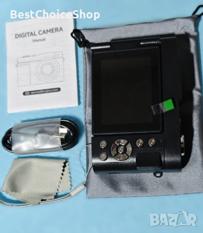 4K цифров фотоапарат, 50MP камера за влогове за YouTube, снимка 5 - Камери - 53169863