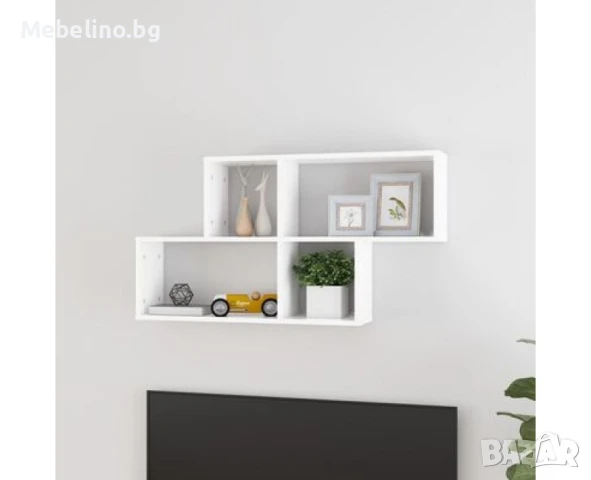 Стенен рафт, бял , снимка 1