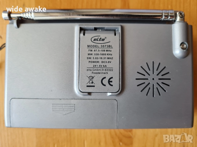 Портативно Радио ELTA 3573 BL, снимка 6 - Радиокасетофони, транзистори - 51653645