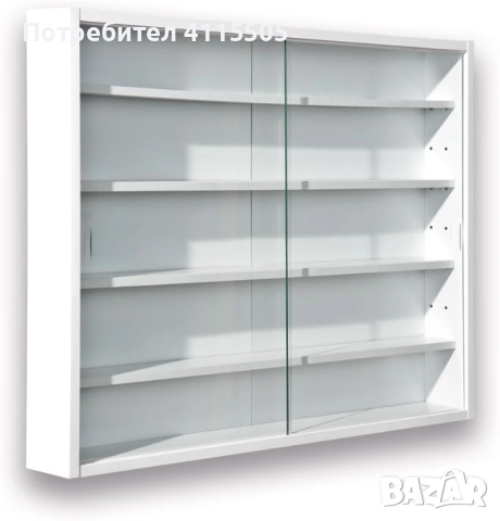 Етажерка за стена, подходяща за моделите на DeAgostini 80x60x9.50 cm