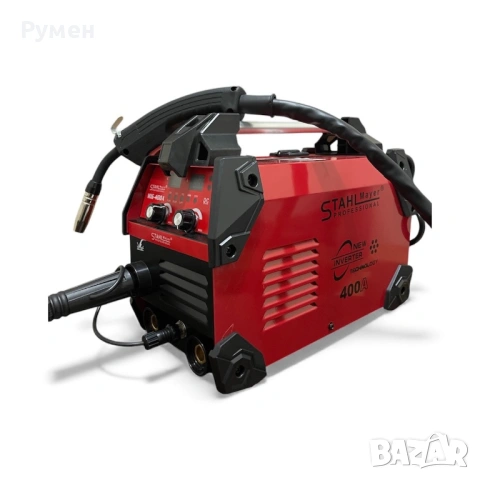 Телоподаващ апарат MIG, MAG, MMA за заваряване без газ 400А STAHLMAYER-RED, снимка 4 - Други инструменти - 53107048