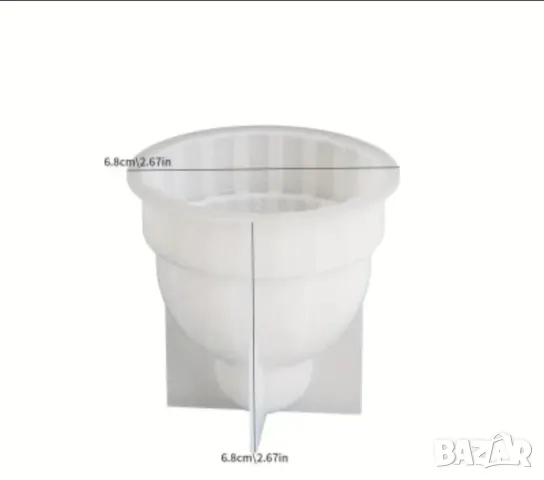 Молд плетена шапка , снимка 2 - Форми - 49753840