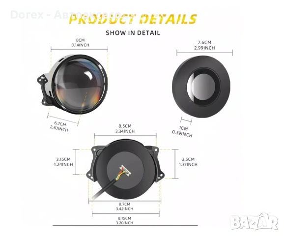 LED фаровете "Devil Eyes" са проектирани да предлагат атрактивно визуално изживяване и съвместимост , снимка 2 - Аксесоари и консумативи - 53873173