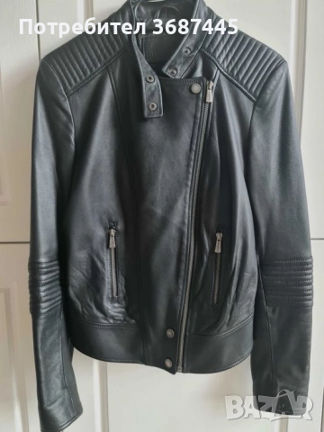 Дамско кожено яке TRUSSARDI естествена кожа  390 лв., снимка 6 - Якета - 51864637