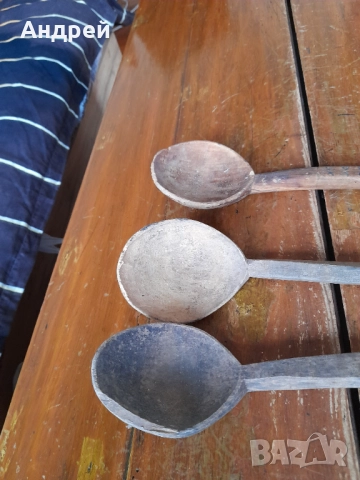 Старинна Дървена лъжица,лъжици #2, снимка 2 - Други ценни предмети - 52171619