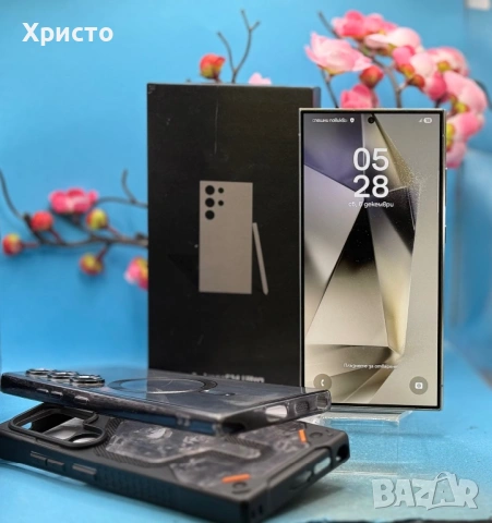 ГАРАНЦИОНЕН!!! Samsung Galaxy S24 Ultra, Dual SIM, 12GB RAM, 512GB, 5G, Titanium Grey, снимка 2 - Samsung - 53117804