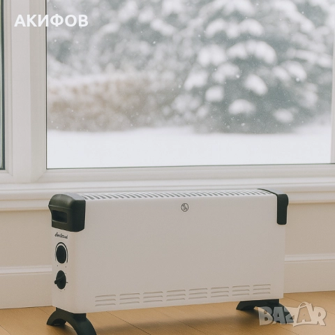 Конвекторен отоплител Rosberg – 2000W, 3 степени, защита от прегряване, снимка 2 - Отоплителни печки - 51886725