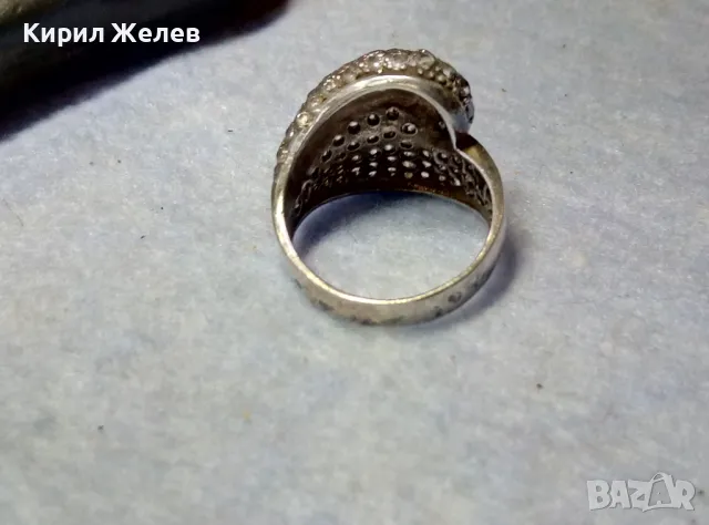 РАЗКОШЕН СКЪПОЦЕНЕН СРЕБЪРЕН ПРЪСТЕН СРЕБРО 925 ОБСИПАН с ИСКРЯЩИ ЮВЕЛИРНО ФАСЕТИРАНИ ЦИРКОНИ 41780, снимка 10 - Пръстени - 49886391