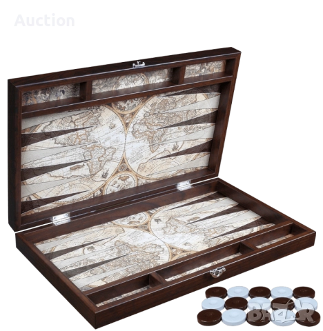 Луксозна кожена табла за игра, снимка 2 - Шах и табла - 48353332