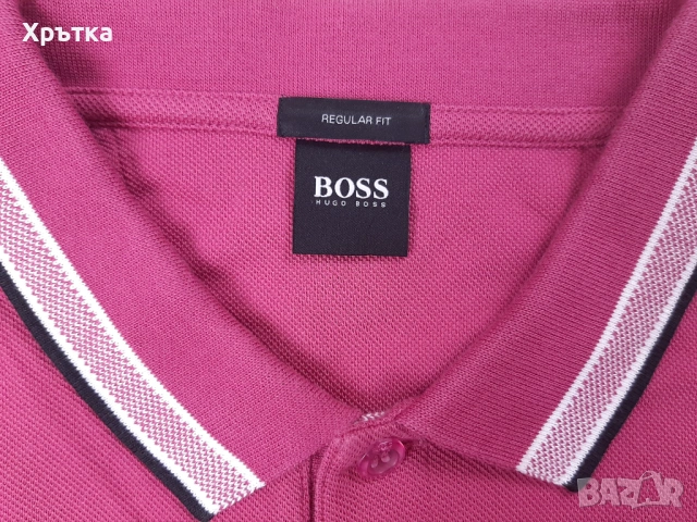 Hugo Boss Paddy - Оригинална мъжка тениска с яка размер M, снимка 7 - Тениски - 53306031