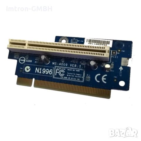 IBM PCI Riser Card Micro Star MS-4009 VER:1.1 PCI IBM Lenovo ThinkCentre, снимка 1 - Друга електроника - 46370843