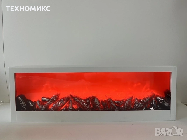 Светеща декоративна камина, ефект на истински пламък, 61x20x10см, снимка 2 - Декорация за дома - 52041713