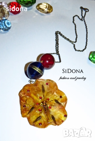 Бижута от смола SiDona fashion&jewelry, снимка 5 - Колиета, медальони, синджири - 38089205