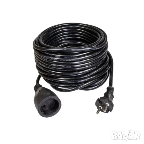 Удължител Alien за контакт "шуко", черен, 5/10/20/30m, 220VAC, 16A, 3x2,5mm2