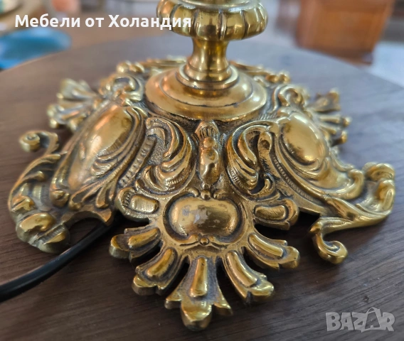 Бронзова настолна лампа, снимка 4 - Настолни лампи - 53074184