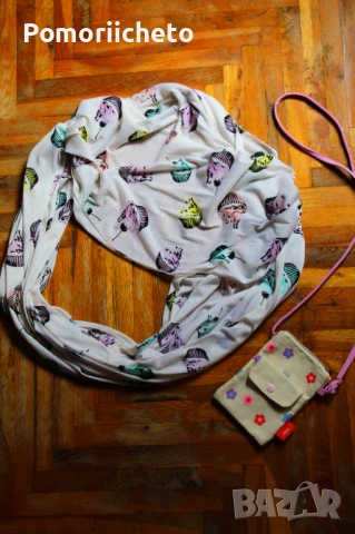 Нов шал тип безкраен/яка с принт кексчета Primark