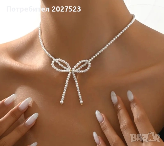 Обеци, Колие, снимка 5 - Колиета, медальони, синджири - 52071266