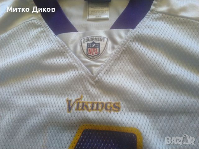 Brett Favre Minnesota Vikings NFL тениска №4 Reebok американски футбол размер M, снимка 5 - Други спортове - 45795938