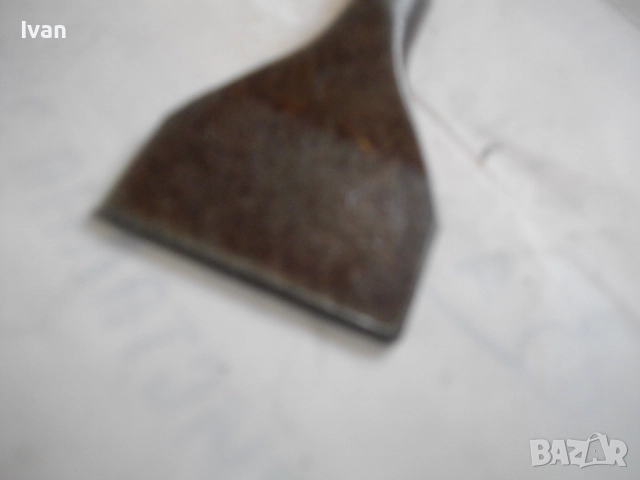 Старо качество масивно немско длето шпакла 137мм за стъргане стържене дърво/бетон за машина скрепер, снимка 9 - Други инструменти - 51555160