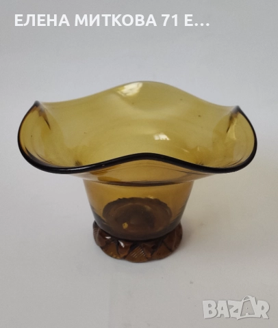 Бонбониера кошничка от цветно стъкло, снимка 2 - Аксесоари за кухня - 52978589