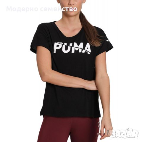 Дамска тениска puma modern sports graphic tee black, снимка 1 - Тениски - 46788865