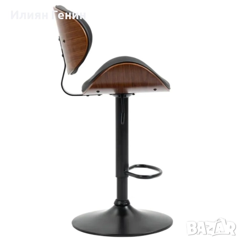 Бар стол HOMCOM, регулируем по височина, въртящ се, снимка 9 - Столове - 52184435