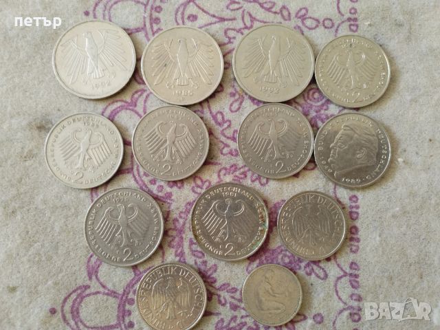 Монети Дойче марки, снимка 1 - Нумизматика и бонистика - 46359139