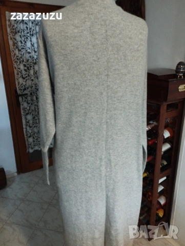 ВЪЛНА И АНГОРА Дамска дълга жилетка, снимка 2 - Жилетки - 53193802