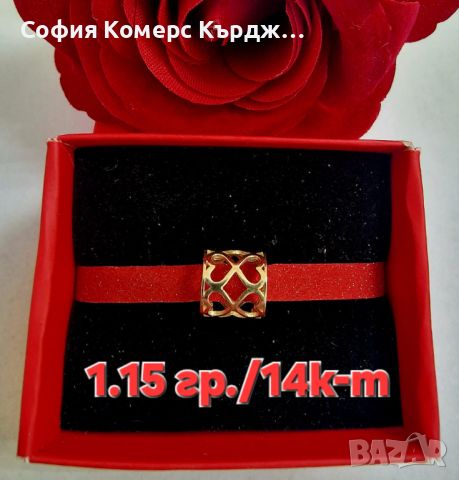  Златна висулка, снимка 1 - Колиета, медальони, синджири - 45742086