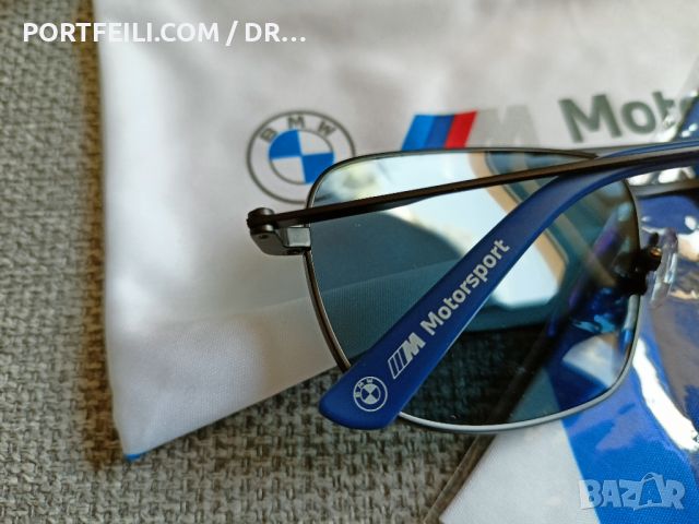 НОВИ мъжки слънчеви очила BMW Motorsport, черна рамка, авиатор, поляризация ОРИГИНАЛЕН ПРОДУКТ, снимка 8 - Слънчеви и диоптрични очила - 45463112