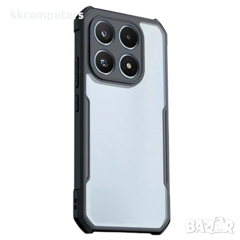 XUNDD Прозрачен Калъф за Xiaomi 17 - TPU+Акрил, Airbag, 0.8mm защита, Черен