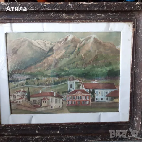 картина акварел 59/49 см