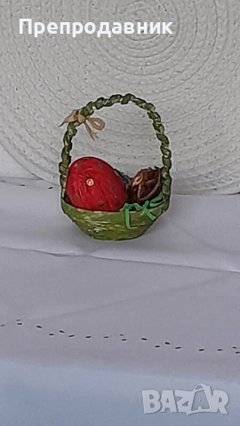 Празнична Ръчно Изработена Кошничка – Великденски Уют, снимка 2 - Декорация за дома - 54003092