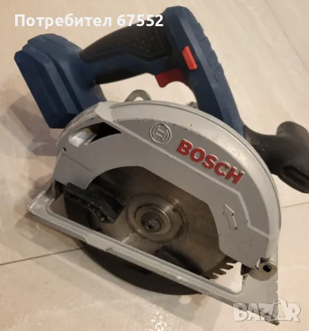 Акумулаторен циркуляр Bosch GKS 18V-57. Само тяло., снимка 1 - Други инструменти - 49374766