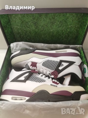 Nike Air Jordan 4 Retro PSG Мъжки Обувки 46 EUR+ Кутия., снимка 8 - Маратонки - 46454248