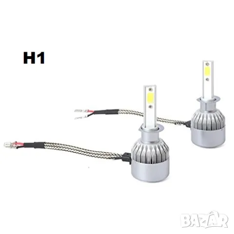 С6 Диодни LED крушки за фарове халогени H1 H3 H4 H7 H8 H11 HB3 HB4, снимка 8 - Аксесоари и консумативи - 49200729