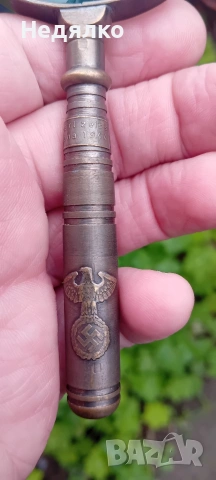 Стара лупа,Carl Zeiss Jena,1944г,бронз, снимка 3 - Антикварни и старинни предмети - 51780200