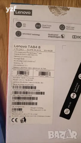 Lenovo Tab 4 8 инча, снимка 8 - Таблети - 48773372