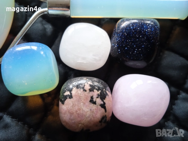 Масажор за лице от опалит с лечебна комбинация от естествени камъни,, снимка 5 - Масажори - 52419666