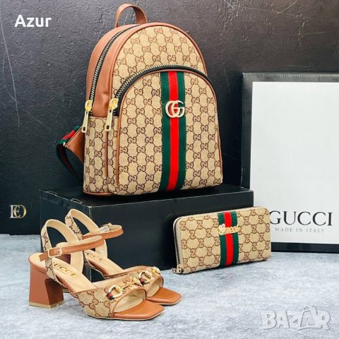 дамски обувки, чанта и портмоне gucci , снимка 5 - Чанти - 46484757