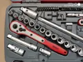 Teng tools тенг 1/4 и 1/2 гидория 72 части вложки камъни комплект хром ванадий, снимка 3