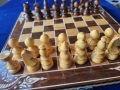шах - голям ( и табла) р-р 48х48см, пирографиран р-р 34х34 см и лакиран красив, к-ти с фигури/пулове, снимка 12