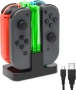 Зарядна станция за Joy-Con FASTSNAIL – за Nintendo Switch / Switch OLED, снимка 1