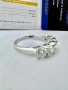 Сребърни пръстен с мойсанит (Диамант) 2.5 карата, снимка 9