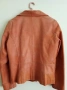 Продавам оранжево, дамско яке от естествена кожа, номер 46 , снимка 2
